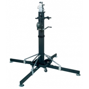 Подъемник с ручной лебедкой для светового оборудования телескопический